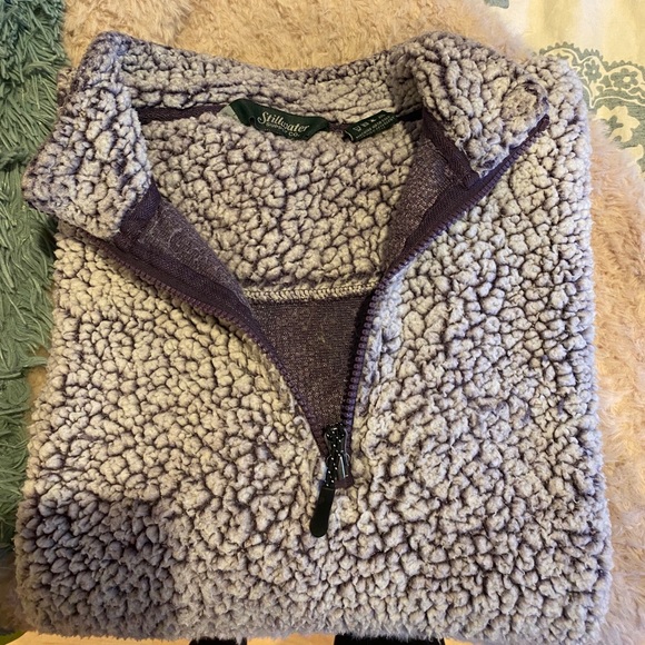 stillwater Jackets & Blazers - Purple fuzzy jacket